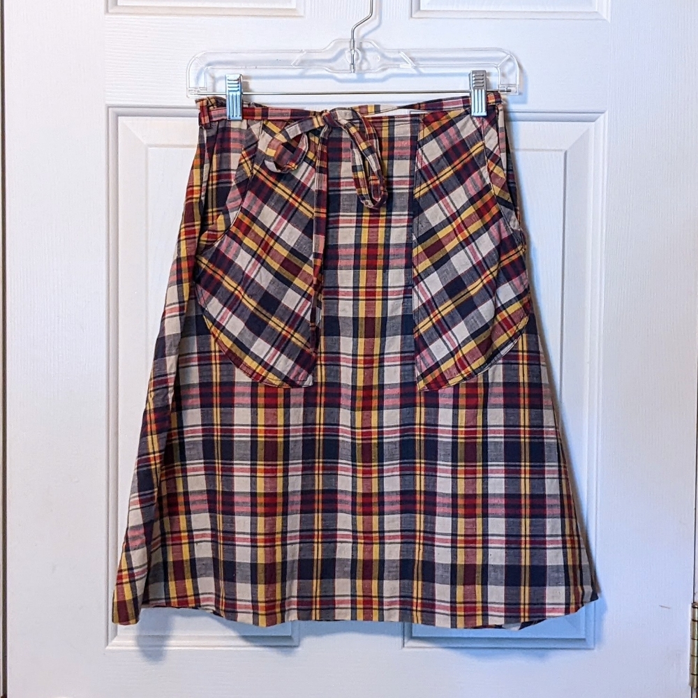 Vintage · 1970s Handmade Plaid Skirt